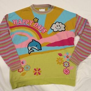 3/$60 Colourful cheerful sweater size 6